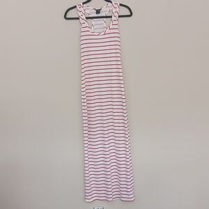Stella Cruz Stripe Racerback Maxi Dress Red White Size S EUC